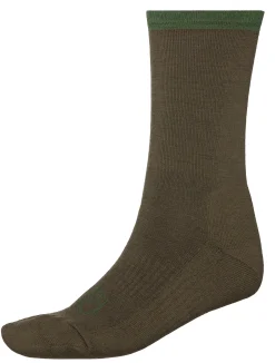 Norrøna Finnskogen Mid Weight Merino Socks Dark Olive Flash Sale