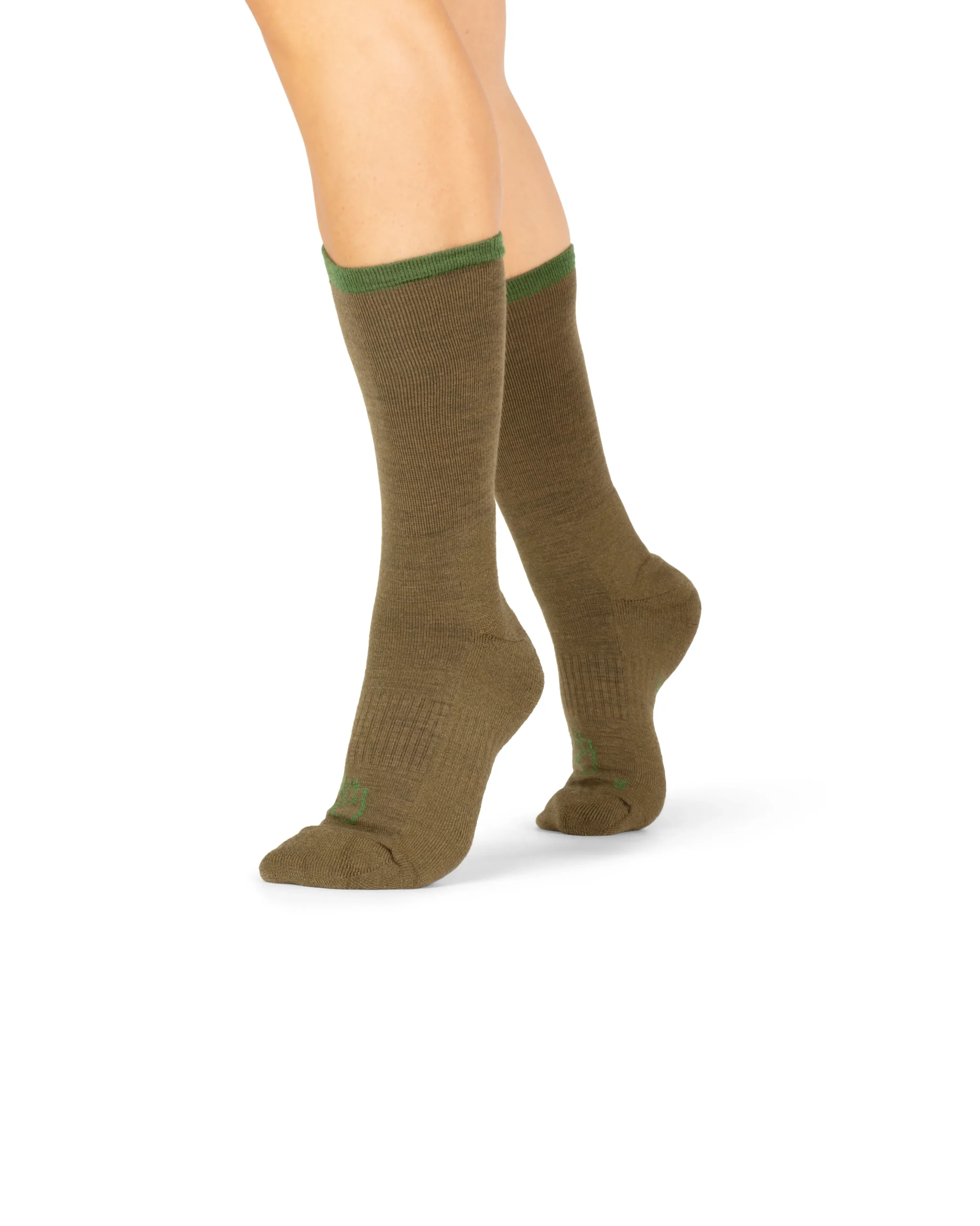 Norrøna Finnskogen Mid Weight Merino Socks Dark Olive Flash Sale