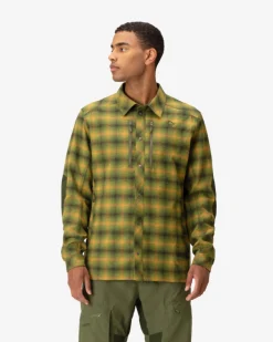Norrøna Finnskogen Wool Shirt M's Olive Night Discount