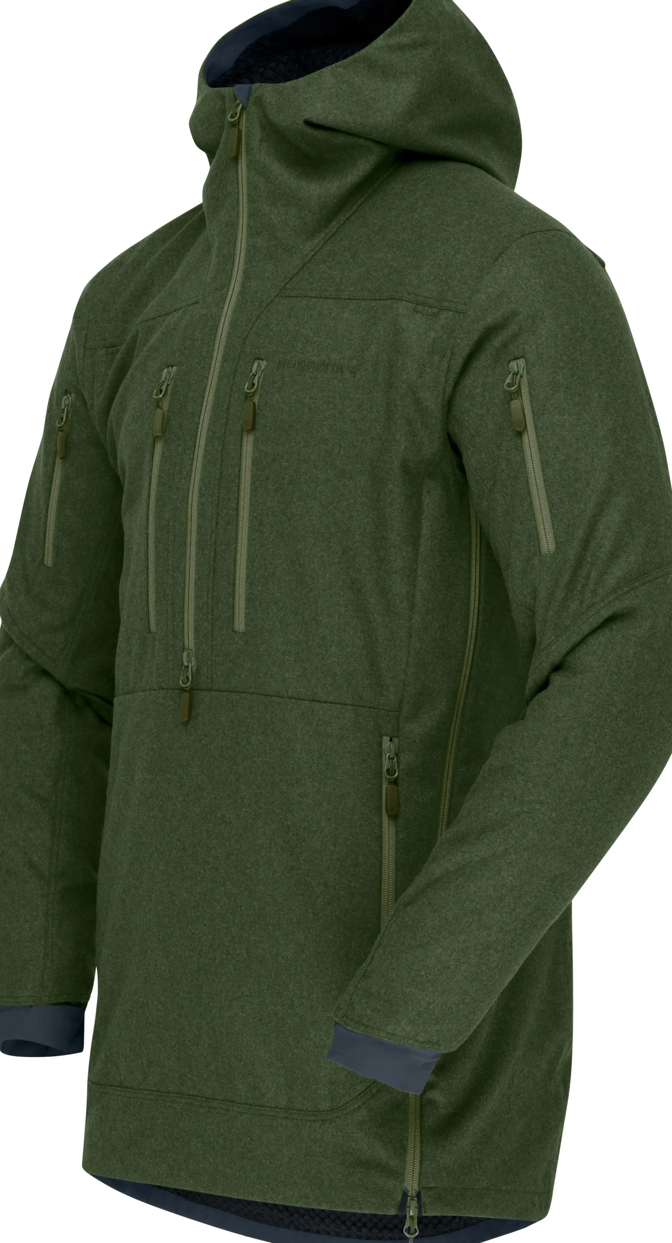 Norrøna Kvinnherad Wool Smock M's Olive Night Flash Sale