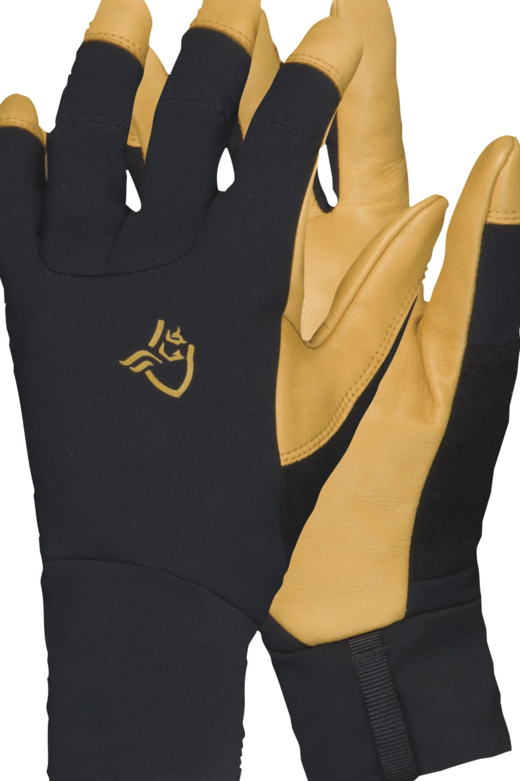 Norrøna Lyngen Infinium Leather Gloves Caviar Black Shop